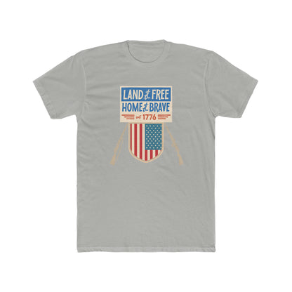 Land of the free home of the brave--Crew Tee