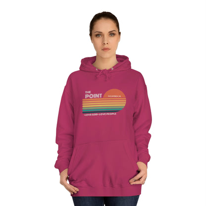 The point colorful-Unisex College Hoodie