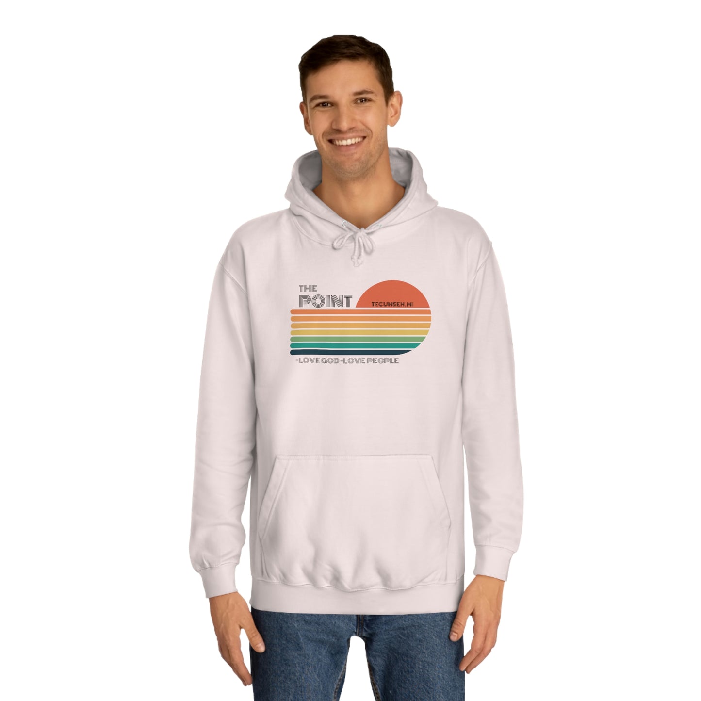 The point -Unisex College Hoodie