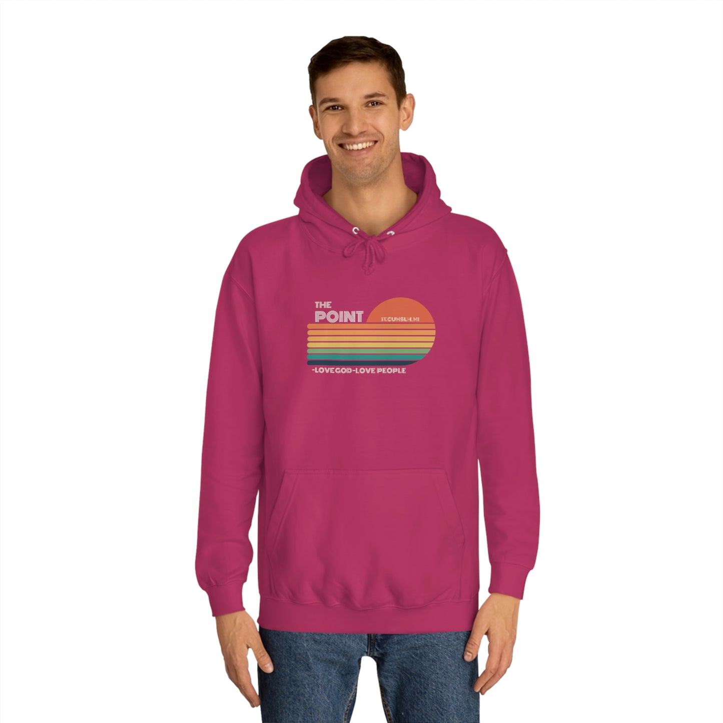 The point -Unisex College Hoodie