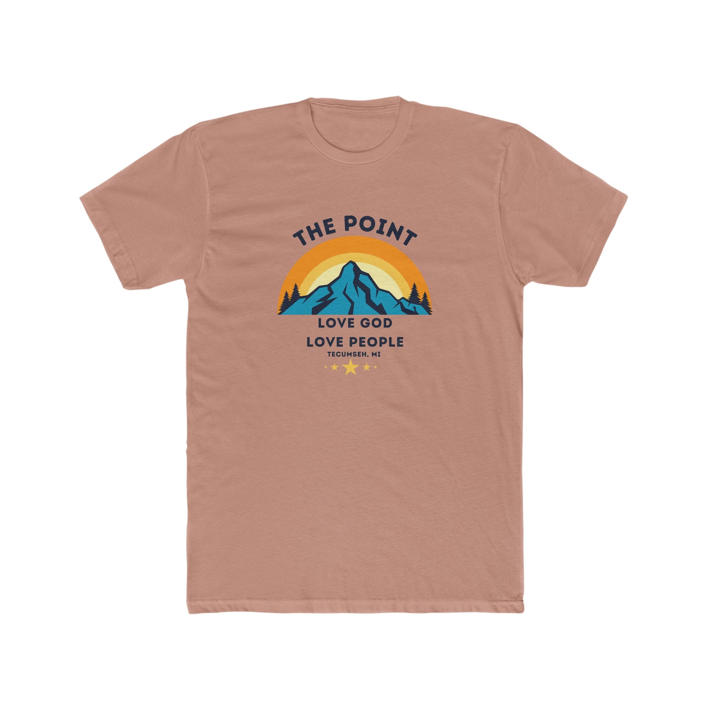 The point mountain colors--Crew Tee