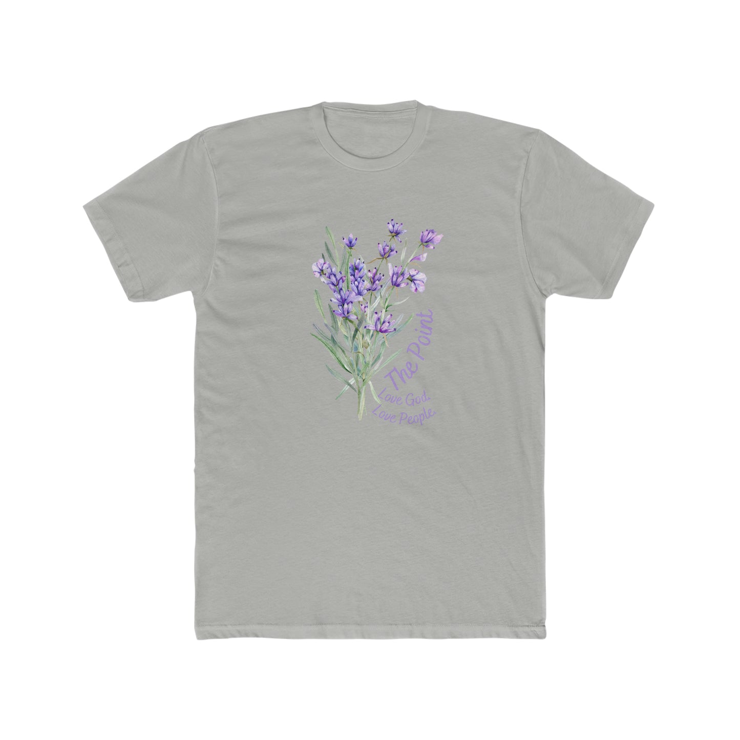 The point lavender--Crew Tee