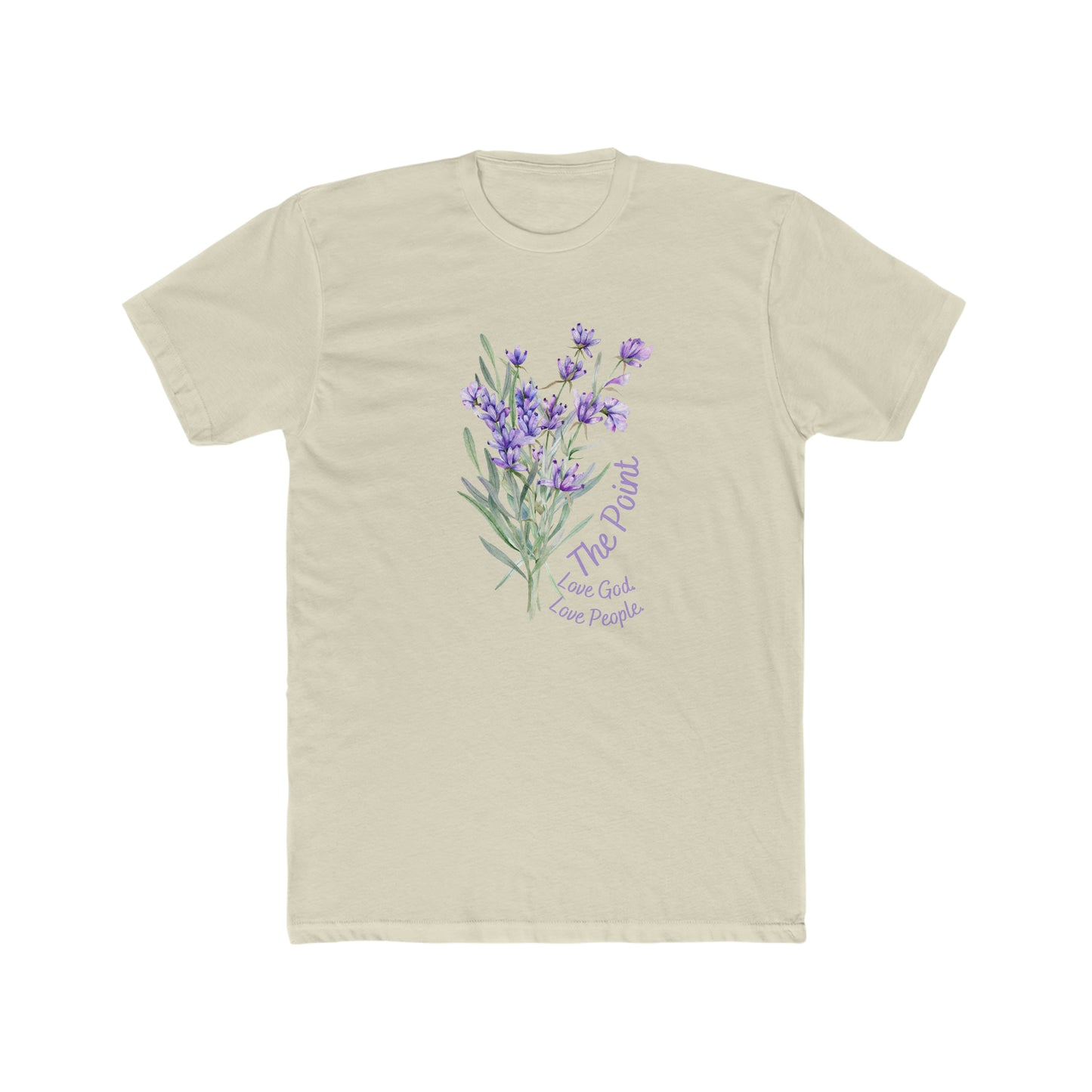 The point lavender--Crew Tee