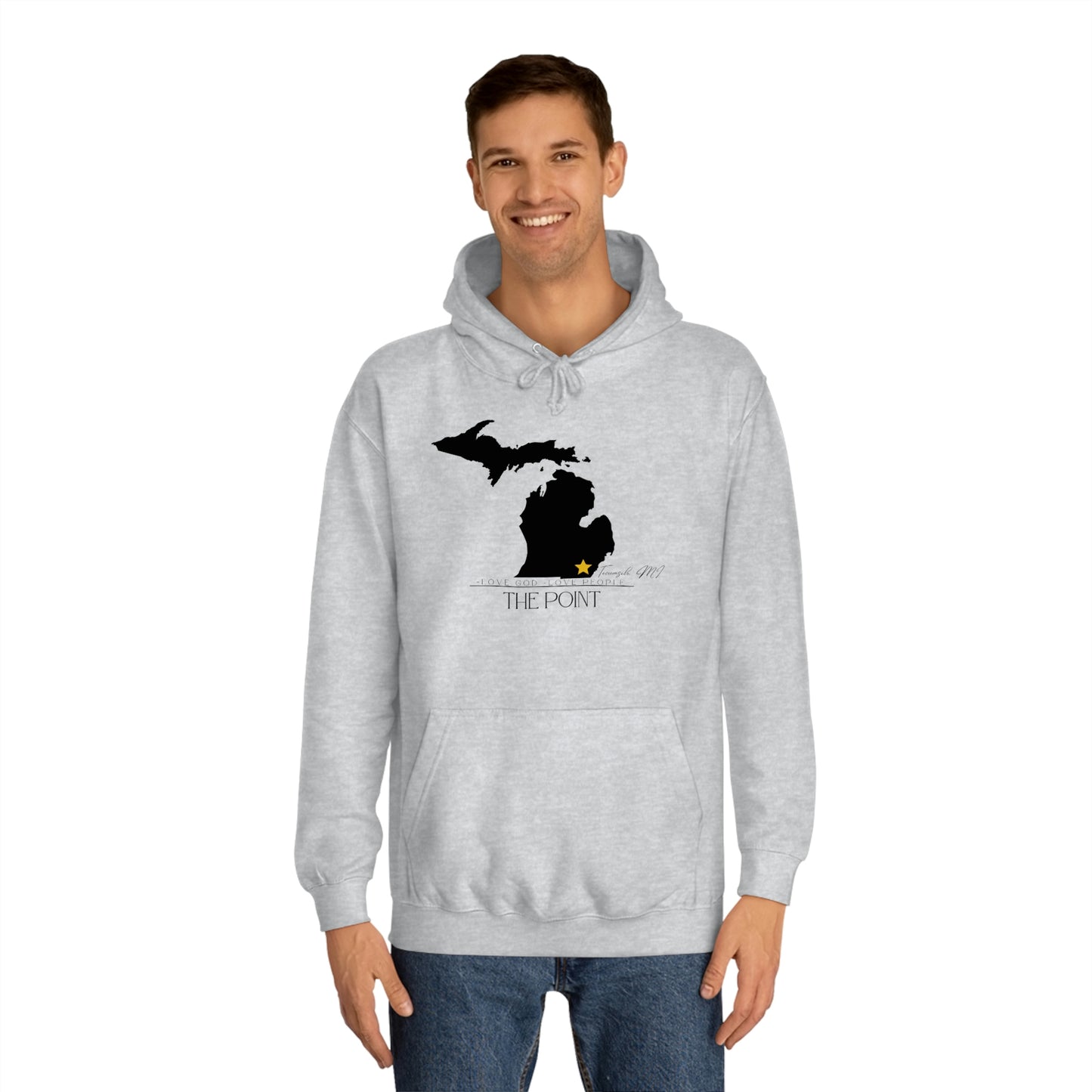 The point Michigan-Unisex College Hoodie